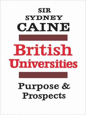 cover image of British Universities